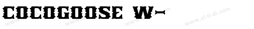 cocogoose w字体转换